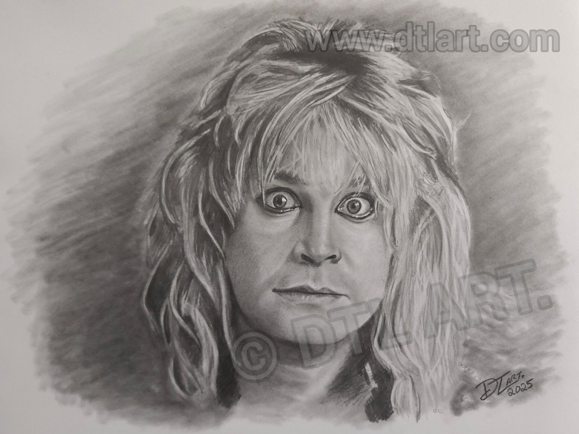Ozzy Osbourne Original Drawing