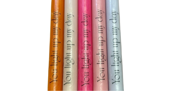 ‘You light up my day’ Candle