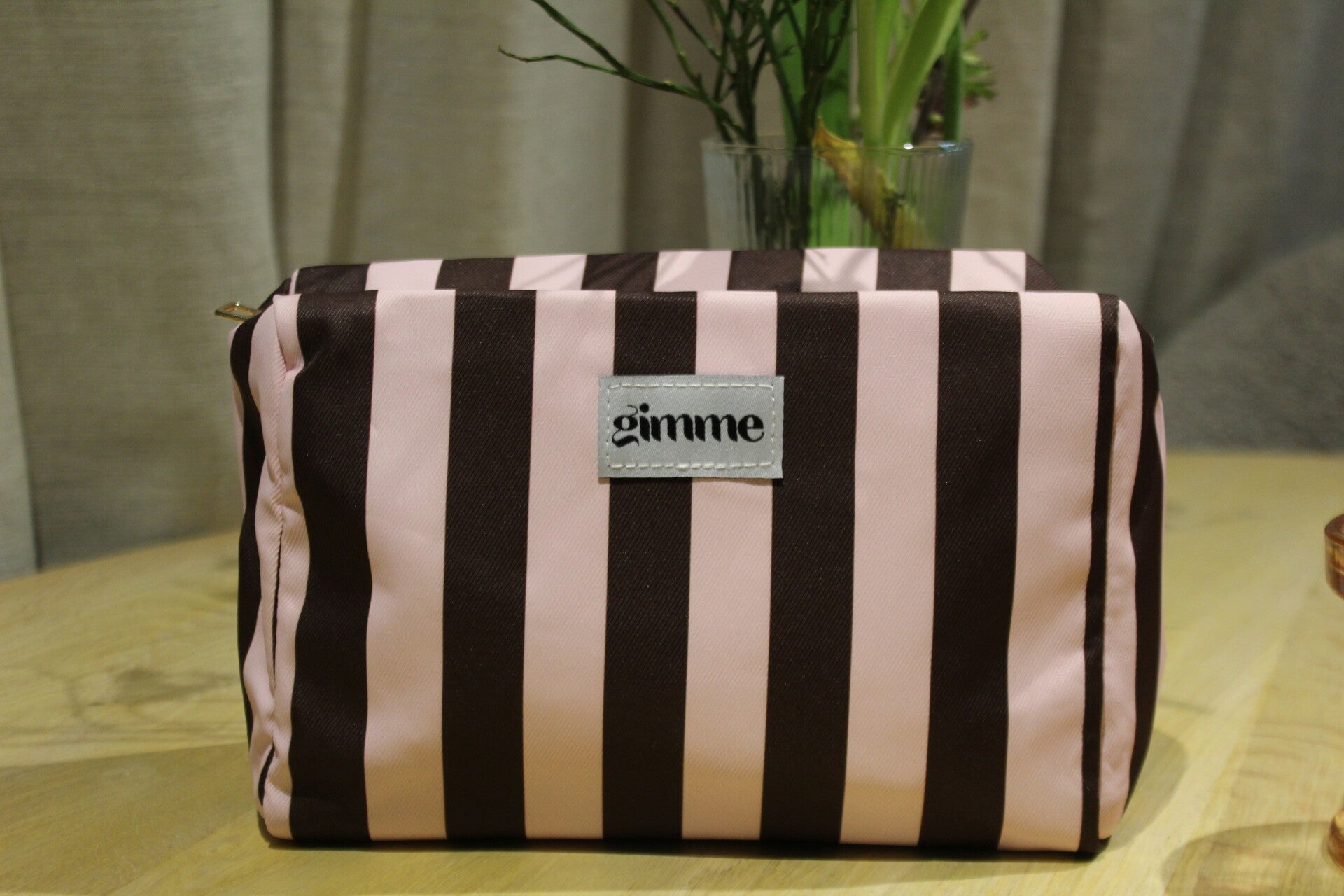 Gimme striped make-up bag
