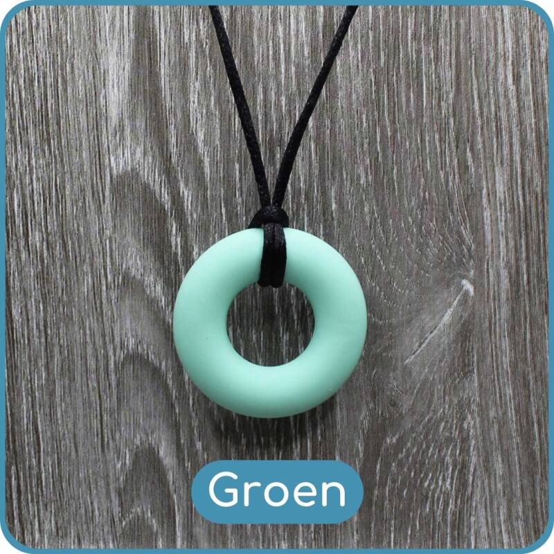 Bijtketting Ring groen - BabyKralen