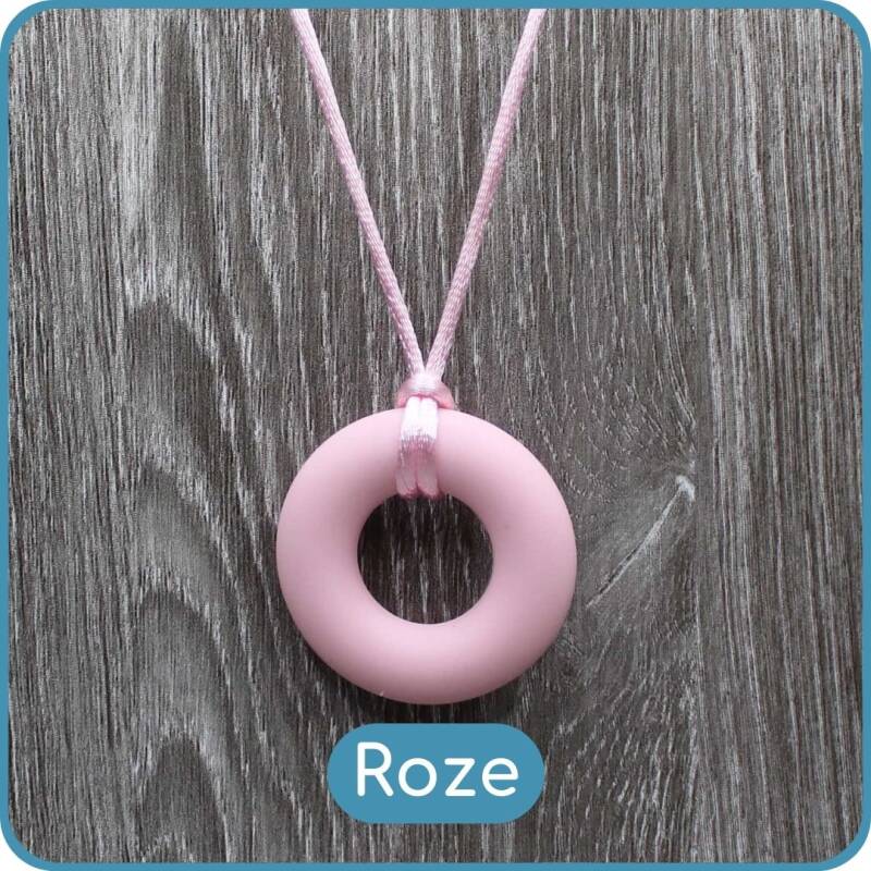 Bijtketting Ring roze - BabyKralen
