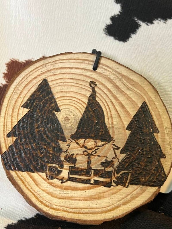 30. Gnome Present in Trees Ornament