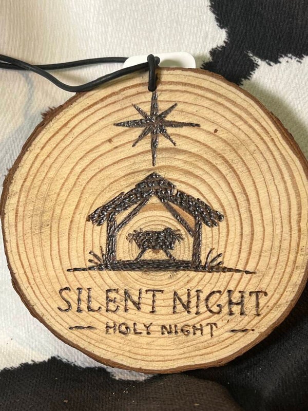 34. Silent Night Holy Night Ornament