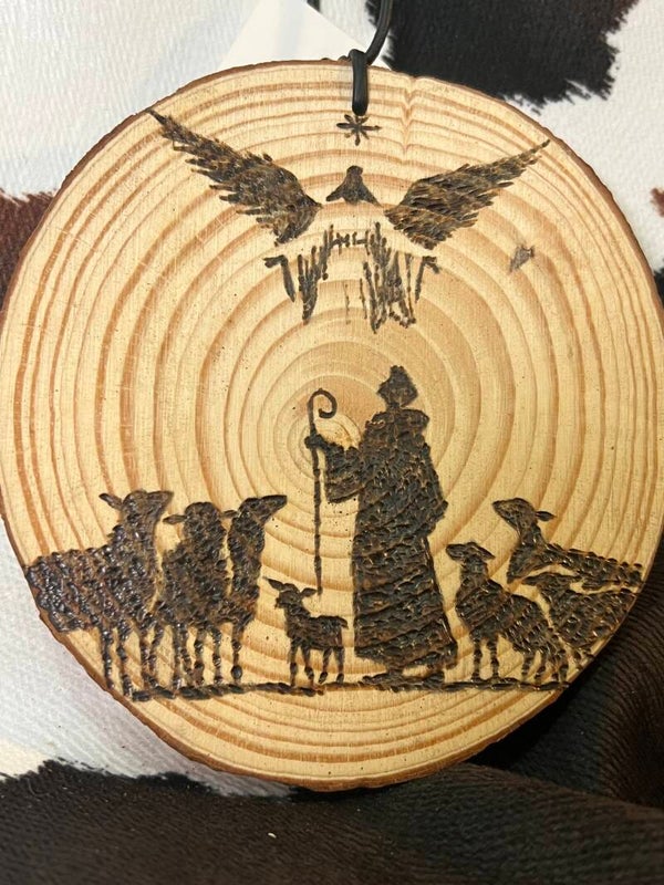 2. Angel Looking Over Shepard Ornament