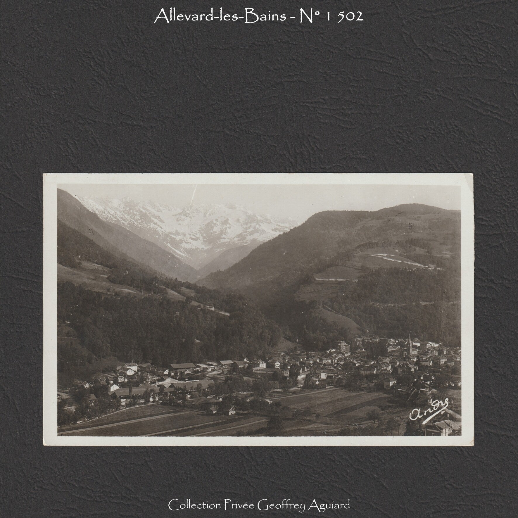 1 502 - Vue générale d'ALLEVARD-LES-BAINS. Glaciers du Gleyzin.