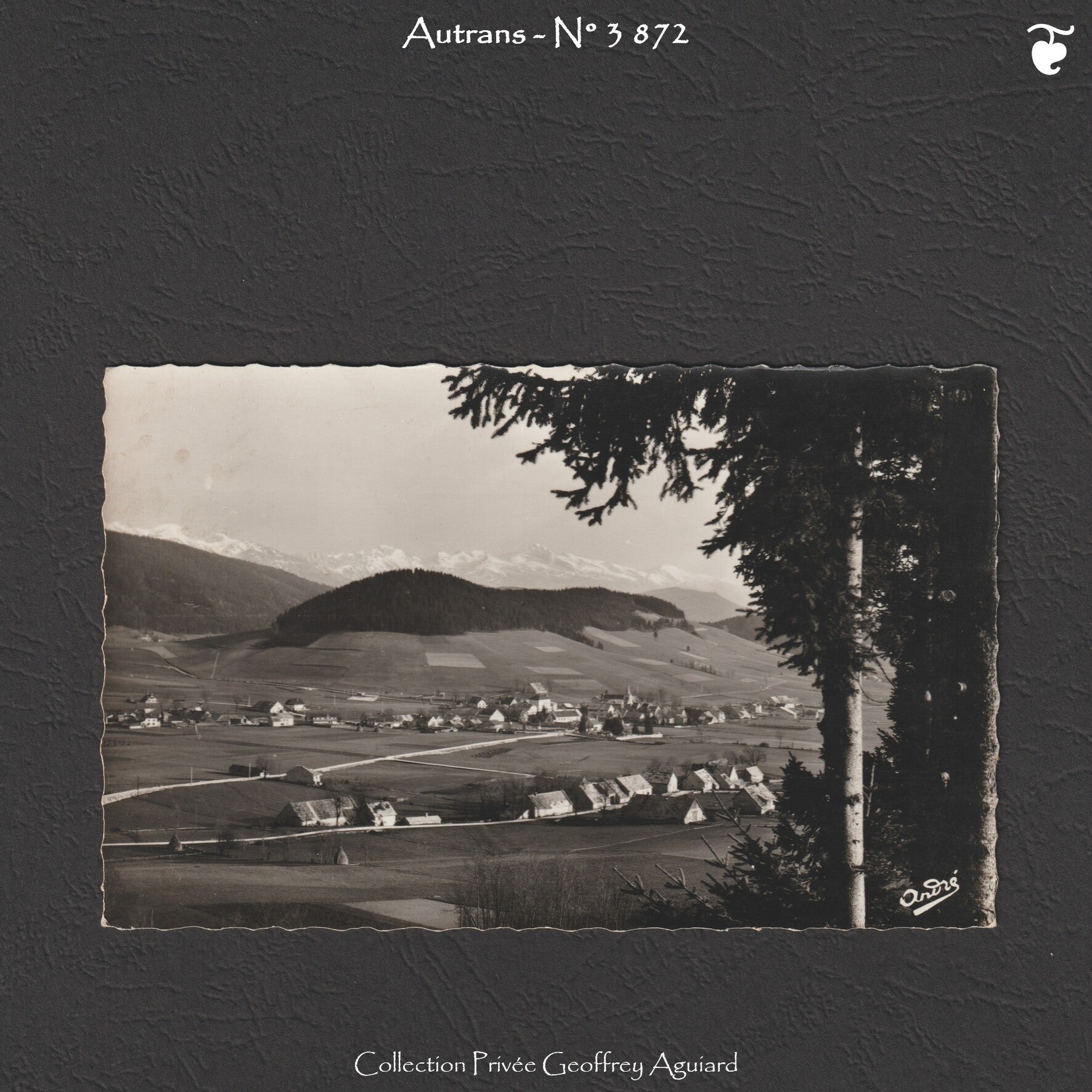 3 872 - Vue générale. Au fond et à gauche, le Cornafion, au centre, la Moucherolle.