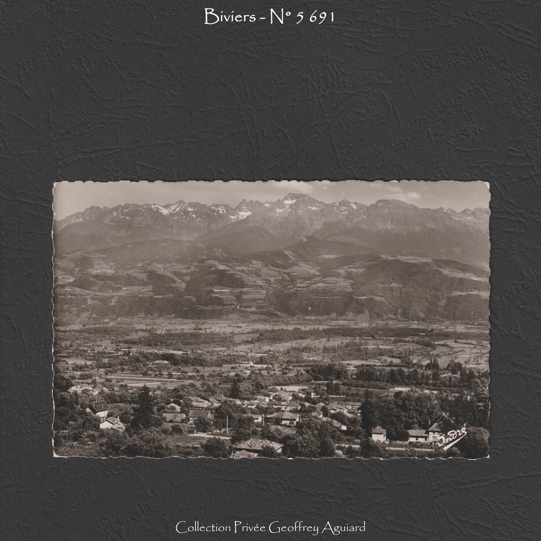 5 691 - Vue générale et Chaîne de Belledonne.