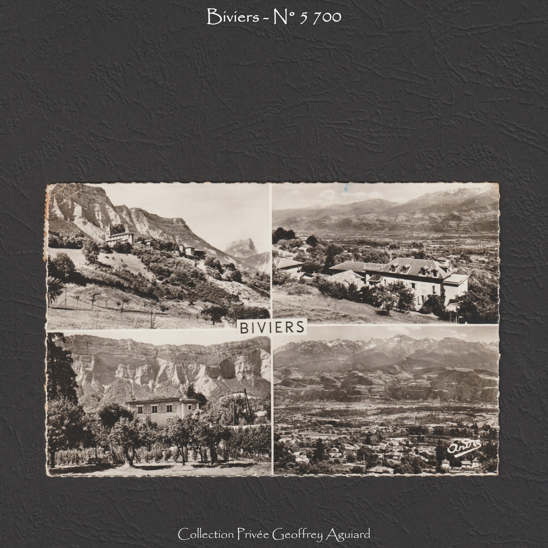 5 700 - Eglise, Prieuré et Dent de Crolles. Maison de Repos de la Jeune fille Ker Janine. Vue générale et Chaîne de Belledonne.