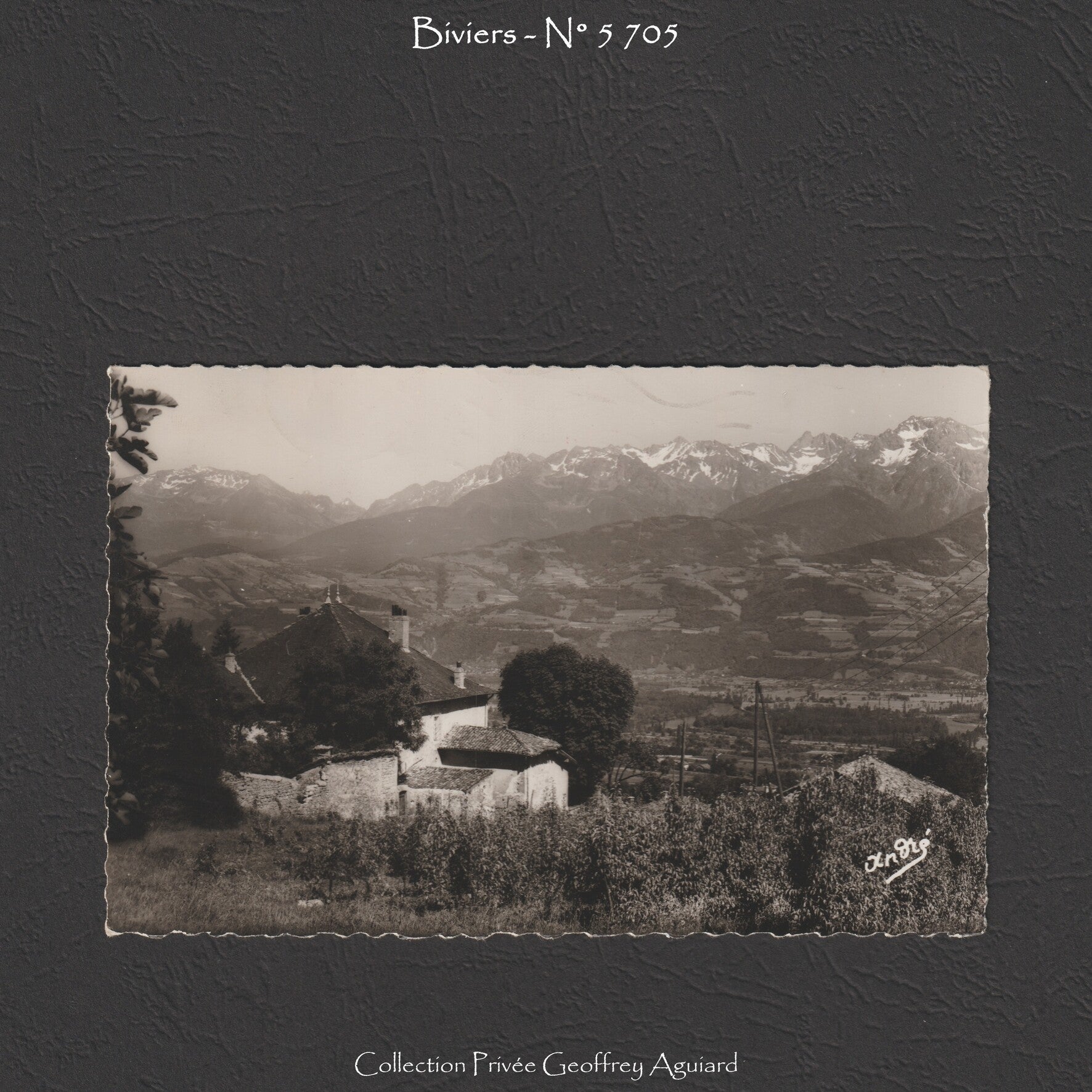 5 705 - Hôtel du Belvédère et chaîne de Belledonne.