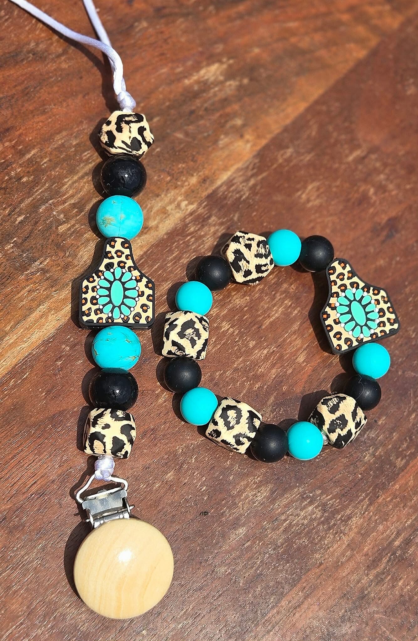 Cheetah Print Cow Tag