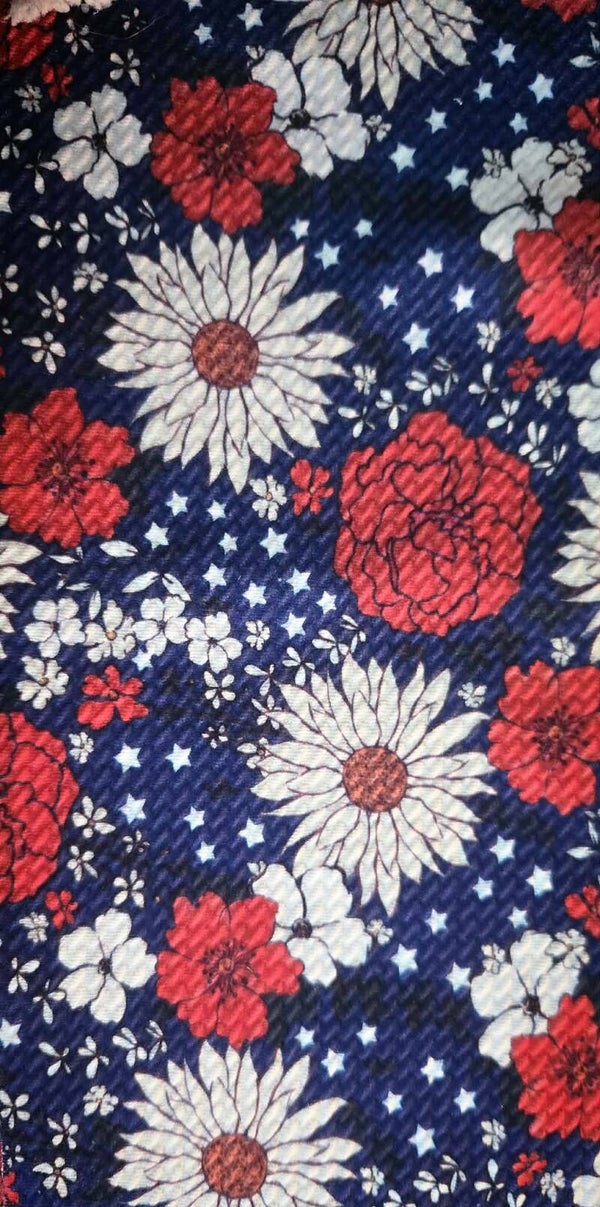 Red White & Blue Floral