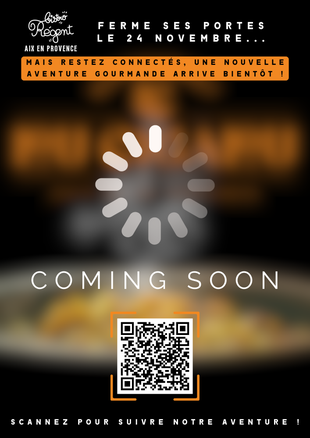 conception affiche pour menu d'un restaurant
