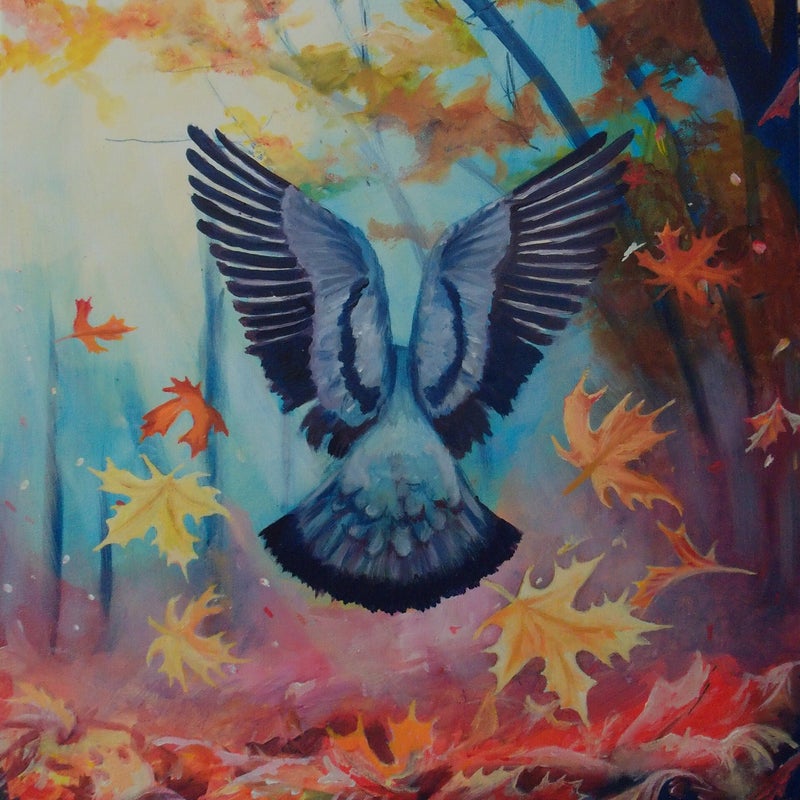 Höstens flykt, 50x60 cm, Modern impressionism by Renata Edin