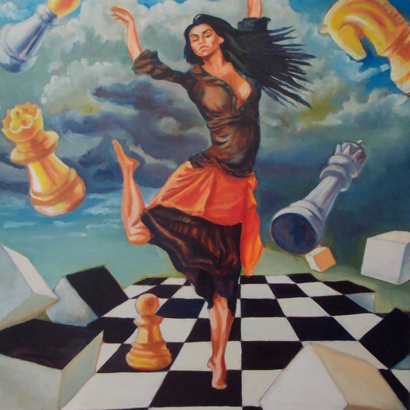 Rebel, 65x90 cm, Surrealism by Renata Edin