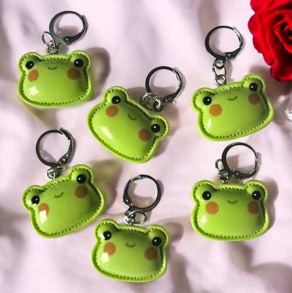 Maschenmarkierer Lederoptik Froschkopf