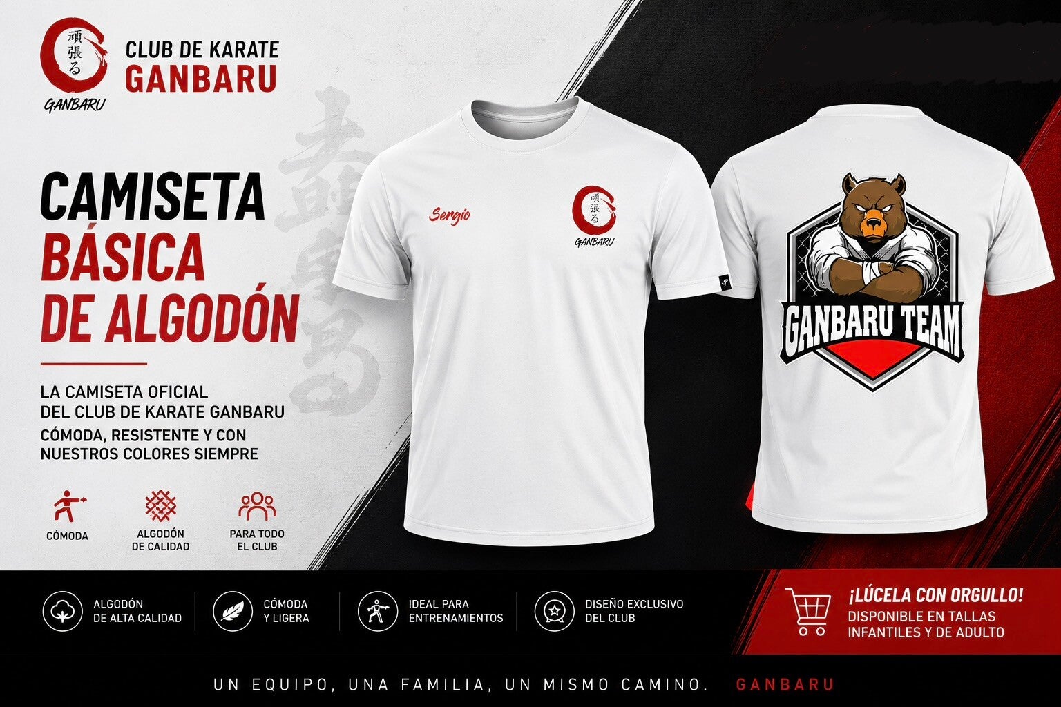 Camiseta algodón blanca