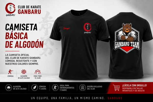 Camiseta algodón negra