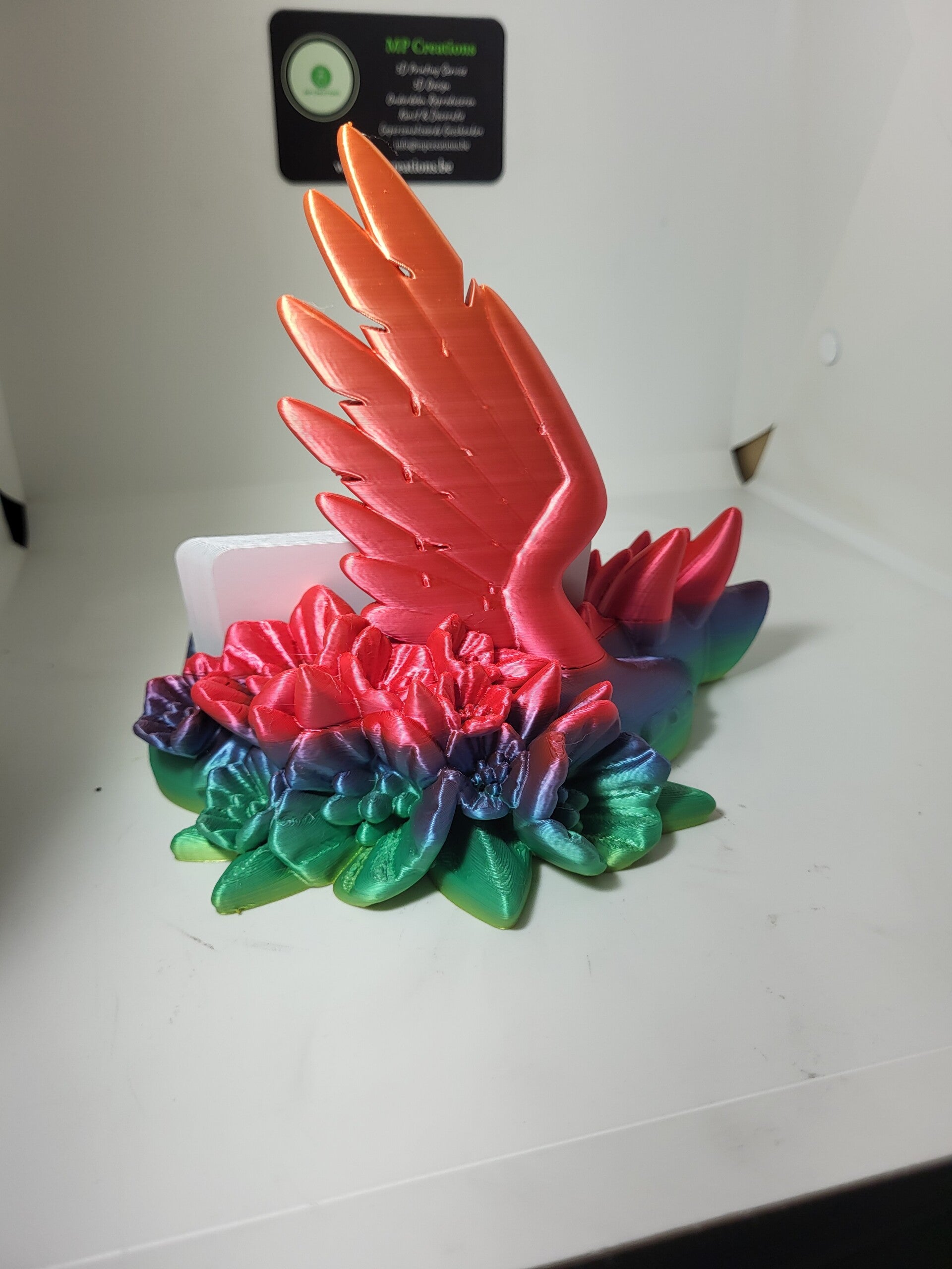 draak business card holder backside