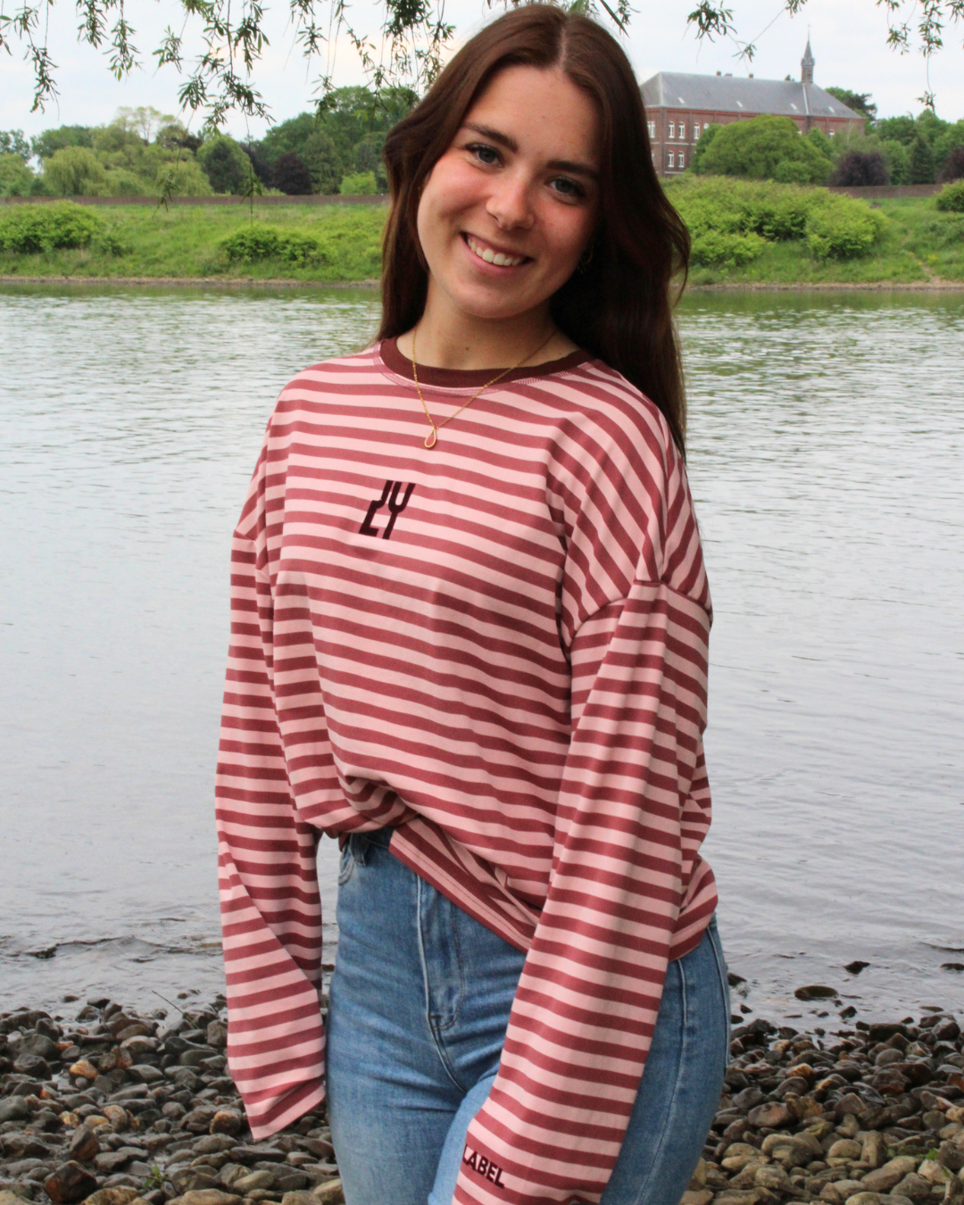 Basic Stripe Tee - Pink