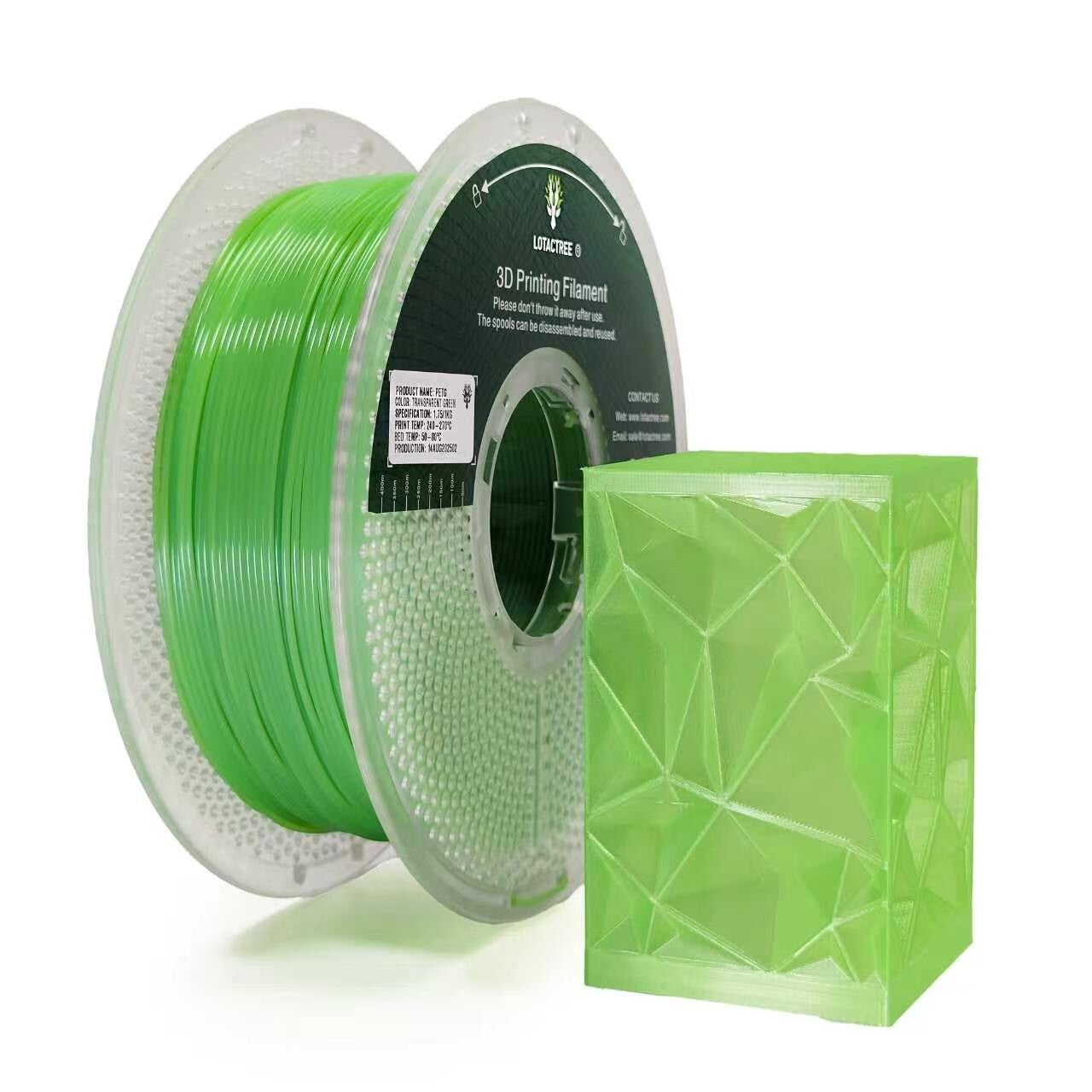 PETG Lotactree Transparent Green