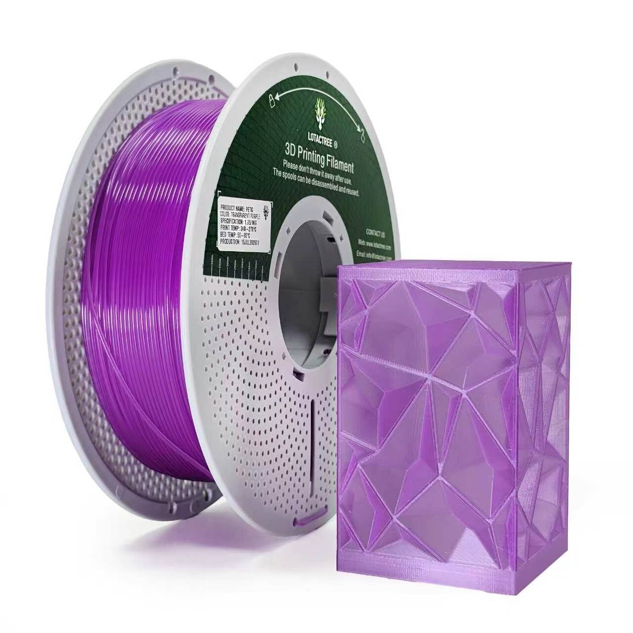 PETG Lotactree Transparent Purple