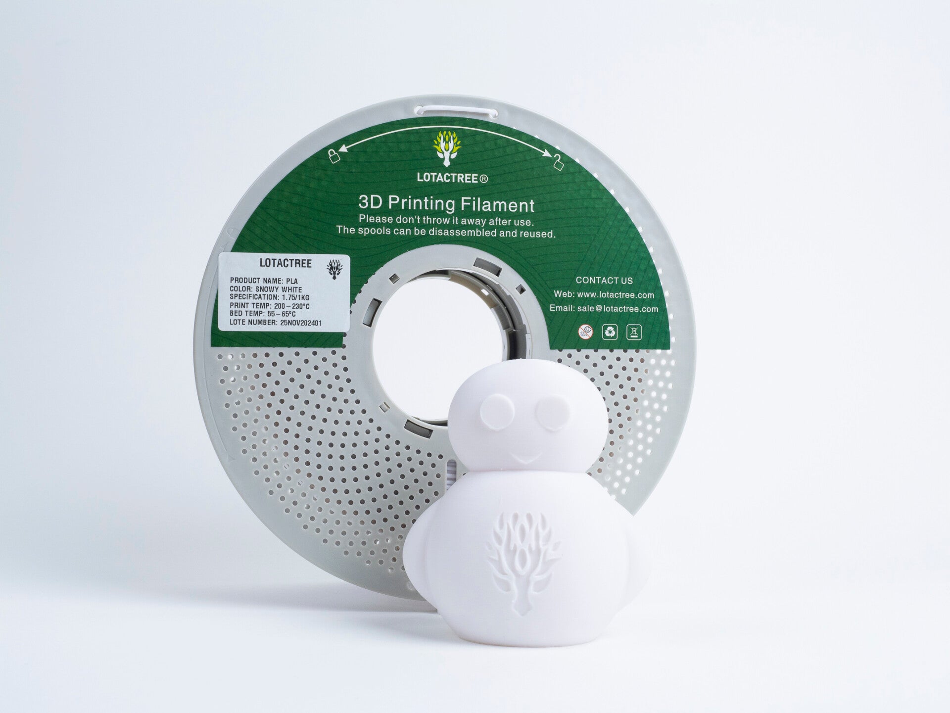 PLA Lotactree  Snowy White