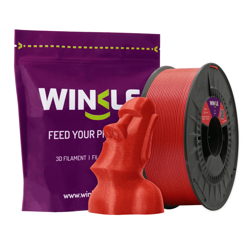 PLA HD WINKLE GLITTER CORAL 1,75MM 1KG