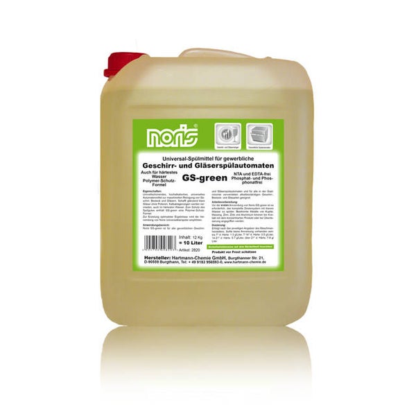 Noris Spülmittel GS-green für Geschirrspülmaschinen 10 Liter