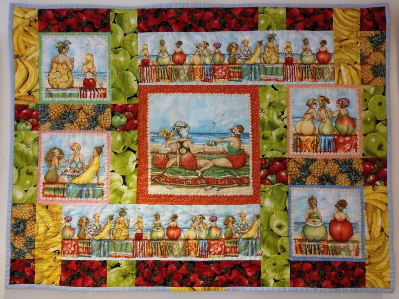 quilt fruitvrouwtjes quiltbees.nl