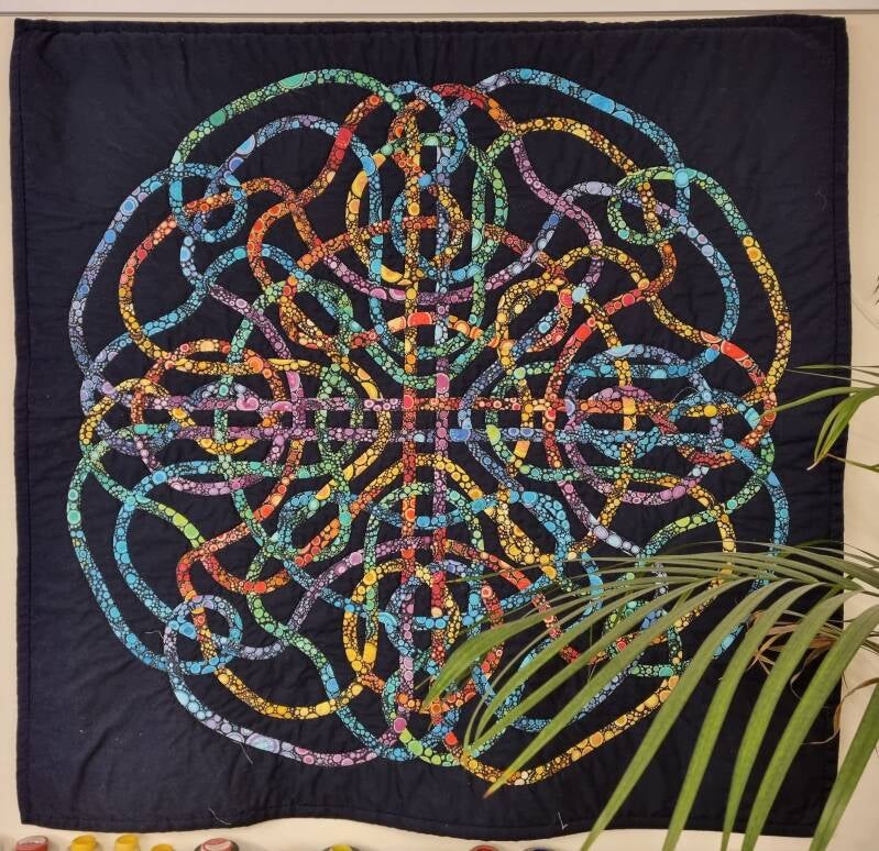 Keltische knoop quilt  quiltbees.nl