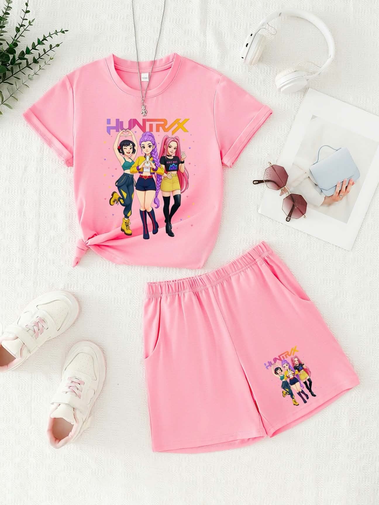 ENSEMBLE SHORT ROSE CLAIRE 7/8 ANS