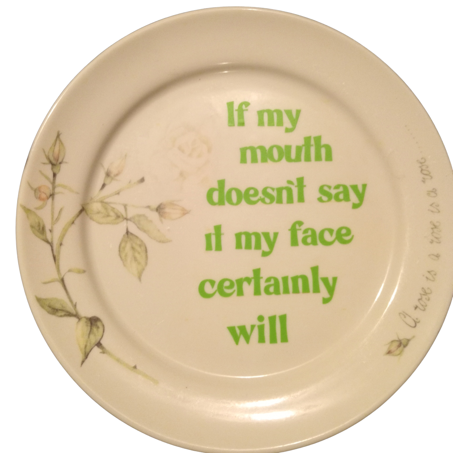 My face will