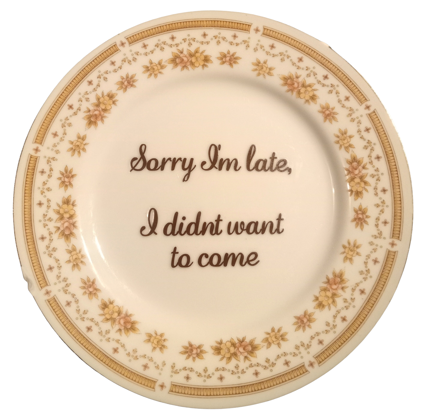 Sorry I'm late