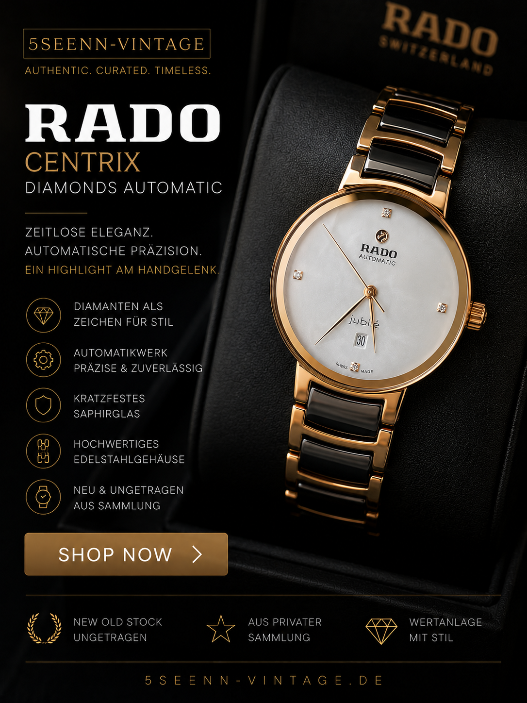 Rado Centrix Diamonds Automatic 30.5 mm