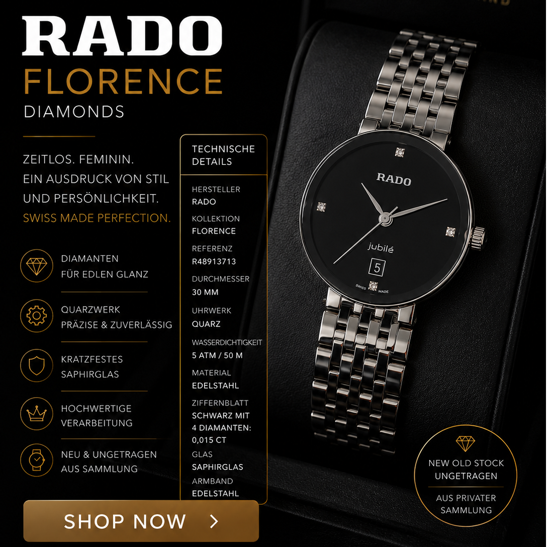 Rado Florence Diamonds Quarz 30 mm