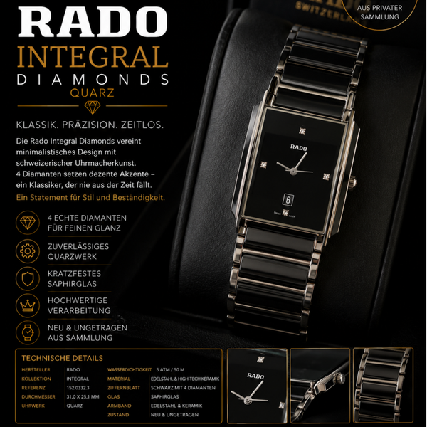 Rado Integral Diamonds Quarz 31 mm