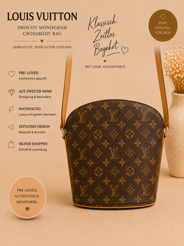 Louis Vuitton Drouot Monogram Crossbody Bag