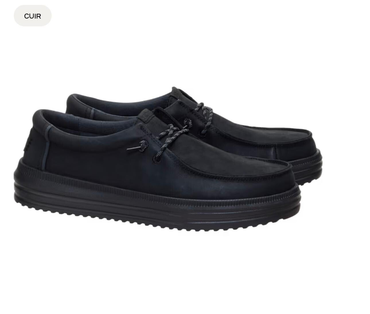 Dude hommes rev tumbled leather