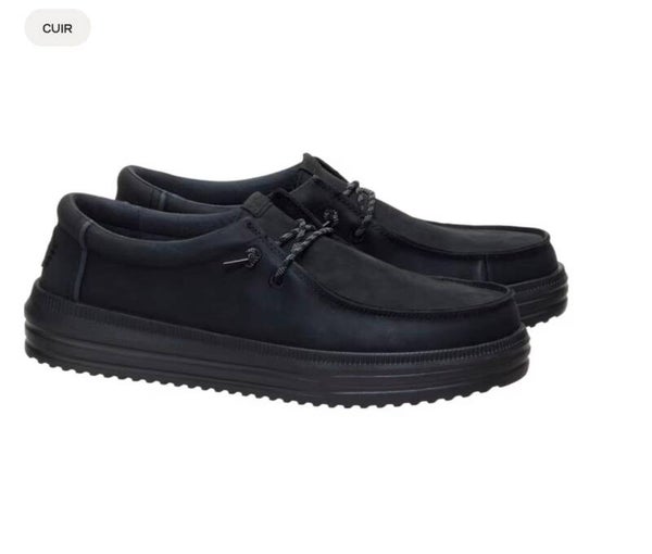 Dude hommes rev tumbled leather