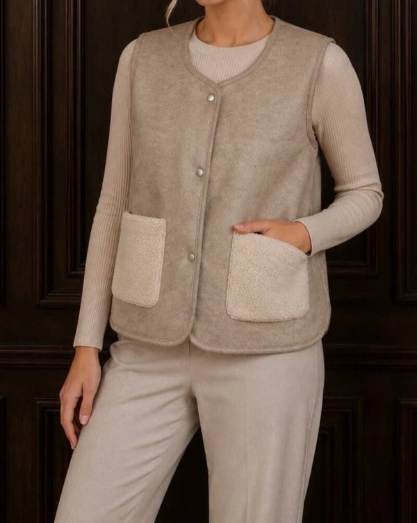 Veste Molly en moumoute réversible