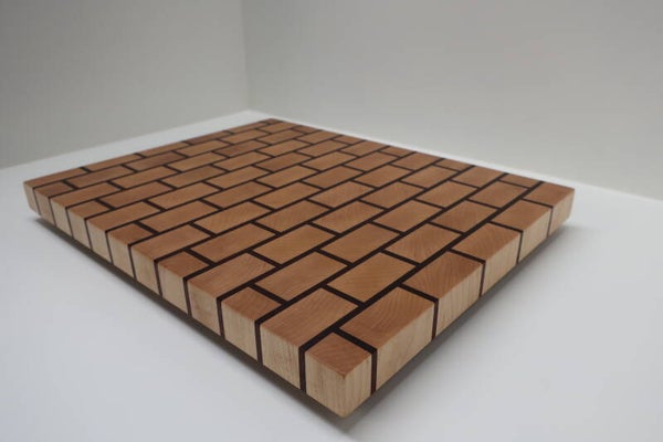 Snijplank/hakblok kopshout - esdoorn en padoek