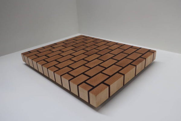 Snijplank/hakblok kopshout - esdoorn en padoek