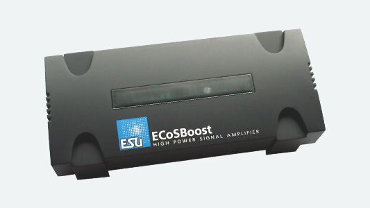 ESU 50012 ECoSBoost ext. Booster, 7A, MM/DCC/SX/M4, Set mit Netzteil 120-240V, EURO + US, Handbuch Deutsch / Englisch