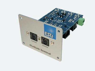 ESU 50099 ECoSLink Terminal Busverteilerplatte, 6 Connect-Buchsen, mit 0,9m Kabel
