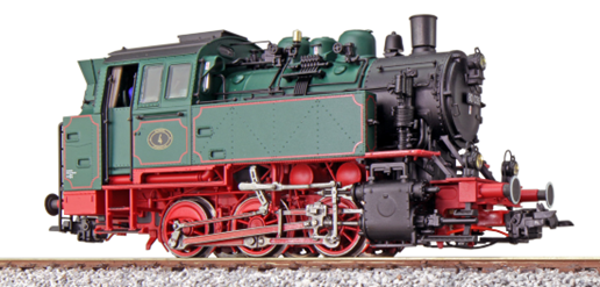 ESU 31658 Dampflok, H0, BR80, 80 036 VSM NL, Grün, Ep IV, Vorbildzustand um 1985, LokSound, Doppelraucherzeuger, Rangierkupplung, DC/AC