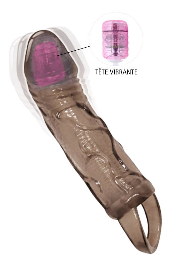 GAINE PENIS MEN VIBRO NOIR