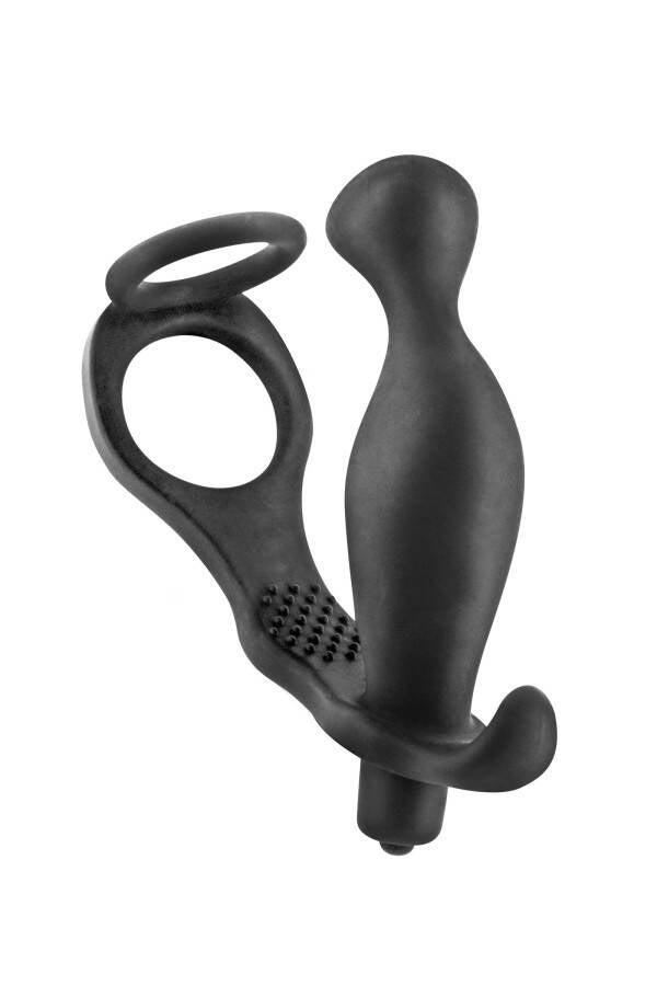 STIMULATEUR DE PROSTATE COCKRING PLUG  AP070 BLACK