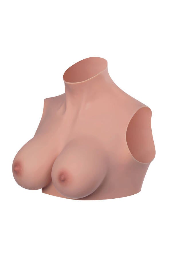 BUSTE SEINS REALISTES COL HAUT PEAU FONCE