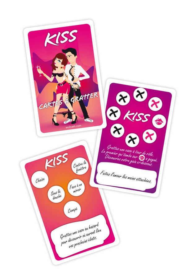 JEU KISS - CARTE À GRATTER