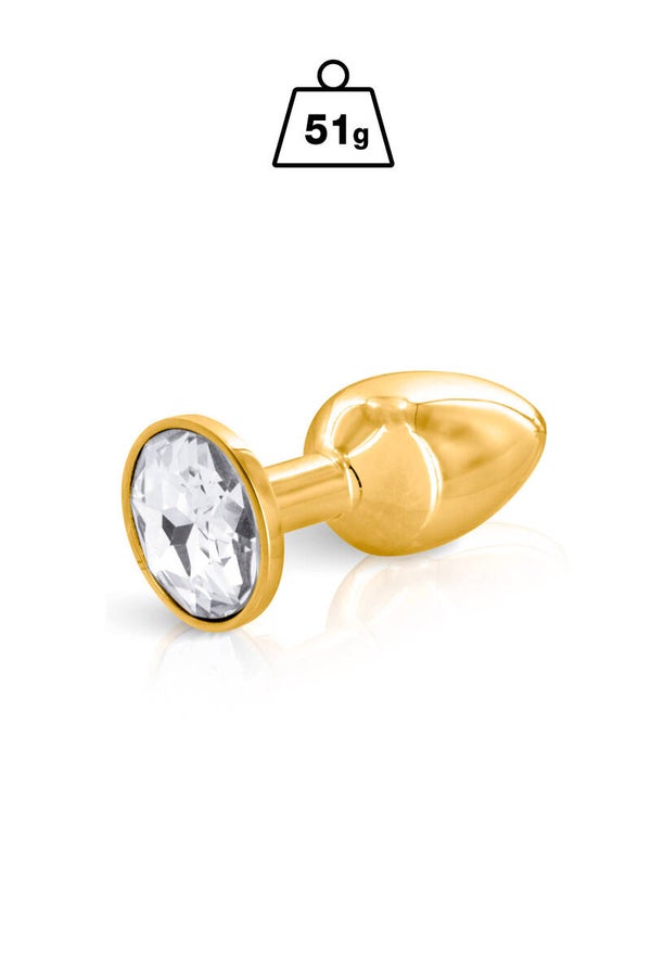 BIJOU ANAL ANGEL PLUG OR TAILLE CLEAR S